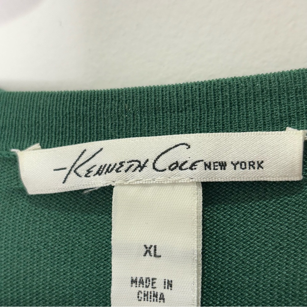 Kenneth Cole Classic Drape Open Front Sweater Cardigan Silk Blend Size XL *A45 - Picture 8 of 16